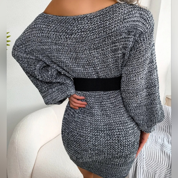 Sweater Ready Mini Dress - Picture 6 of 6